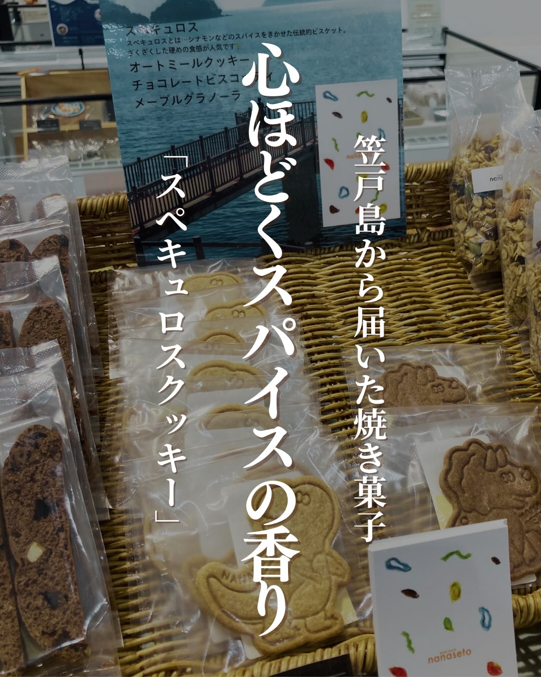 笠戸島の小さな焼き菓子やさん「nanaseto」さんのクッキー「スペキュロス」をご紹介スペキュロスとは、スパイスや甜菜糖の風味が特徴的なベルギーの伝統的なスイーツです溶かしバターを混ぜ込み作る独特な製法で作られ、パリッと小気味よい食感のクッキーです️そして可愛い恐竜のビジュ!!これは、「nanasto」さんのお店のすぐ近くにいるティラノサウルスがモチーフのようです🦖スパイスが効いた美味しいクッキーを、是非ご賞味ください▼ご購入はちほ活まで @chihokatsu_tokuyamadeck▼詳細はこちら@_nanaseto #ちほ活 #徳山デッキ #周南市 #山口県 #nanaseto